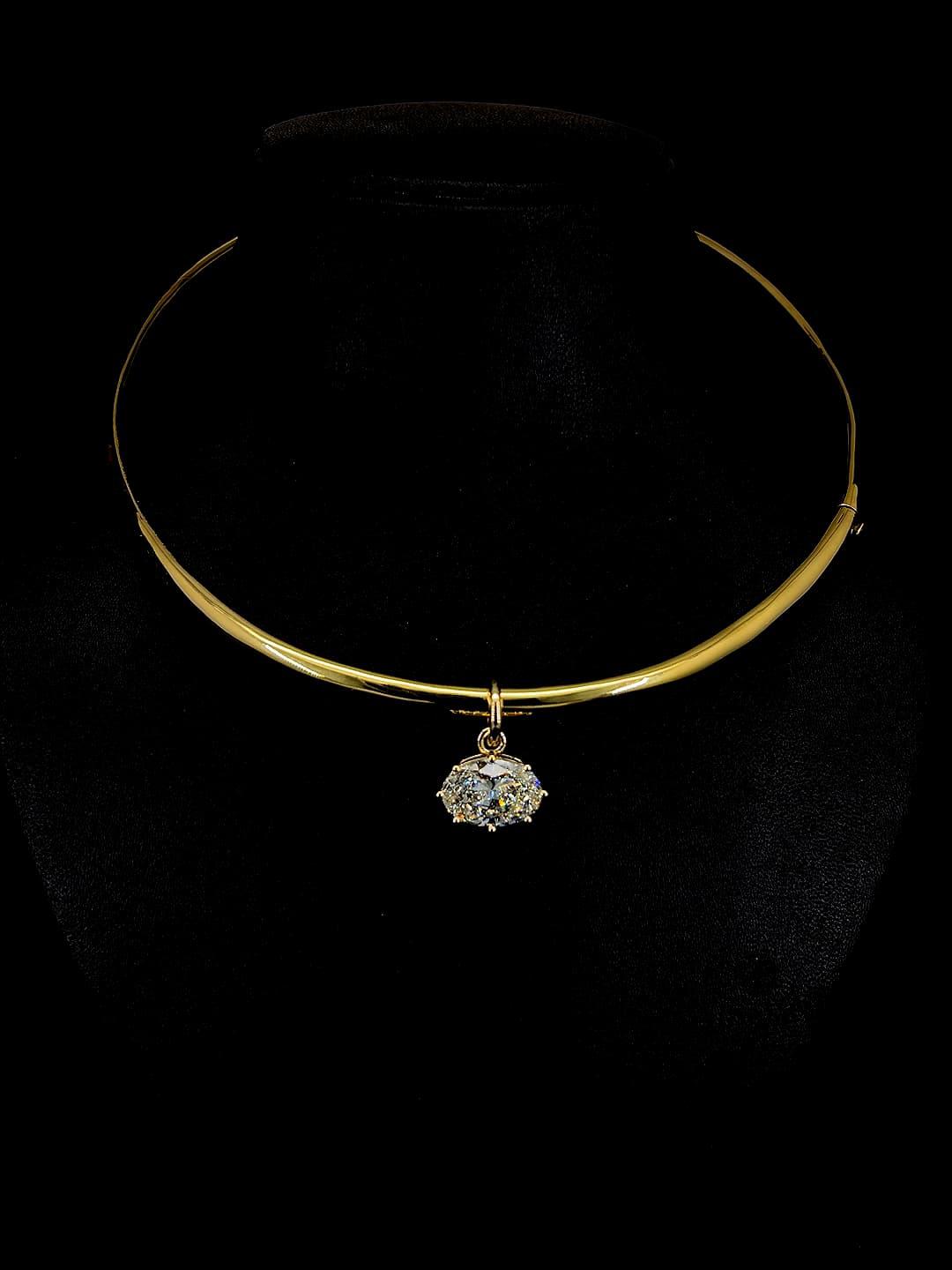 Diamond Pendant Choker