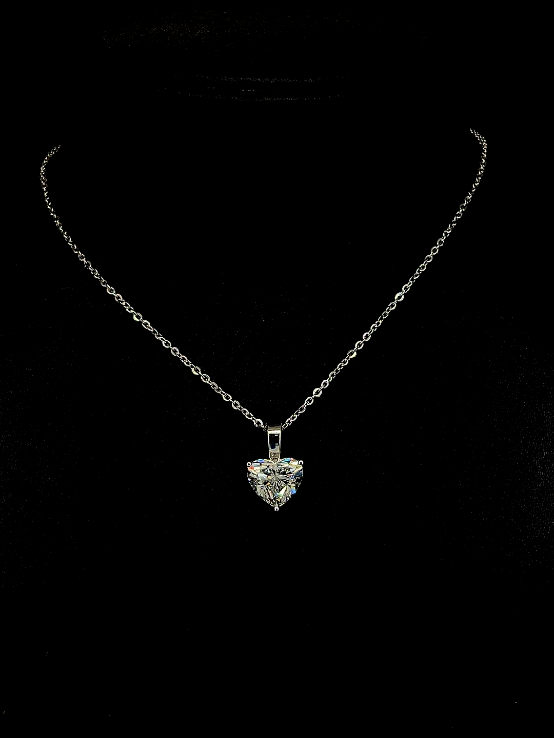 Heart Shape Diamond Pendant Necklace