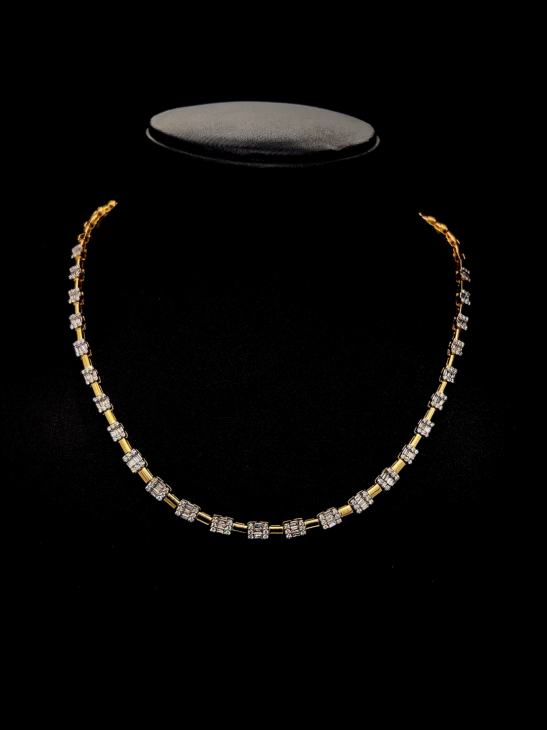 Gold & Diamond Link Necklace