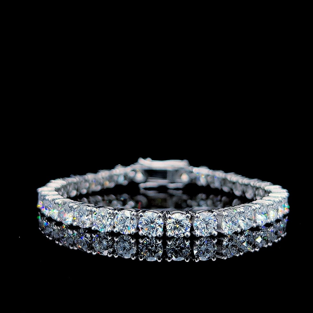 Round Cut Diamond Tennis Bracelet